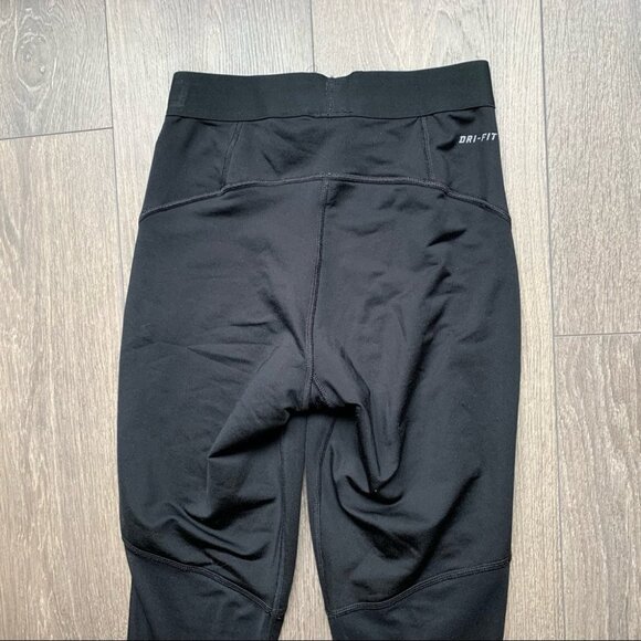 Nike Dri Fit Hyperwarm Pro Mesh Panel Leggings Tights Womens Black Size XS - Picture 9 of 16